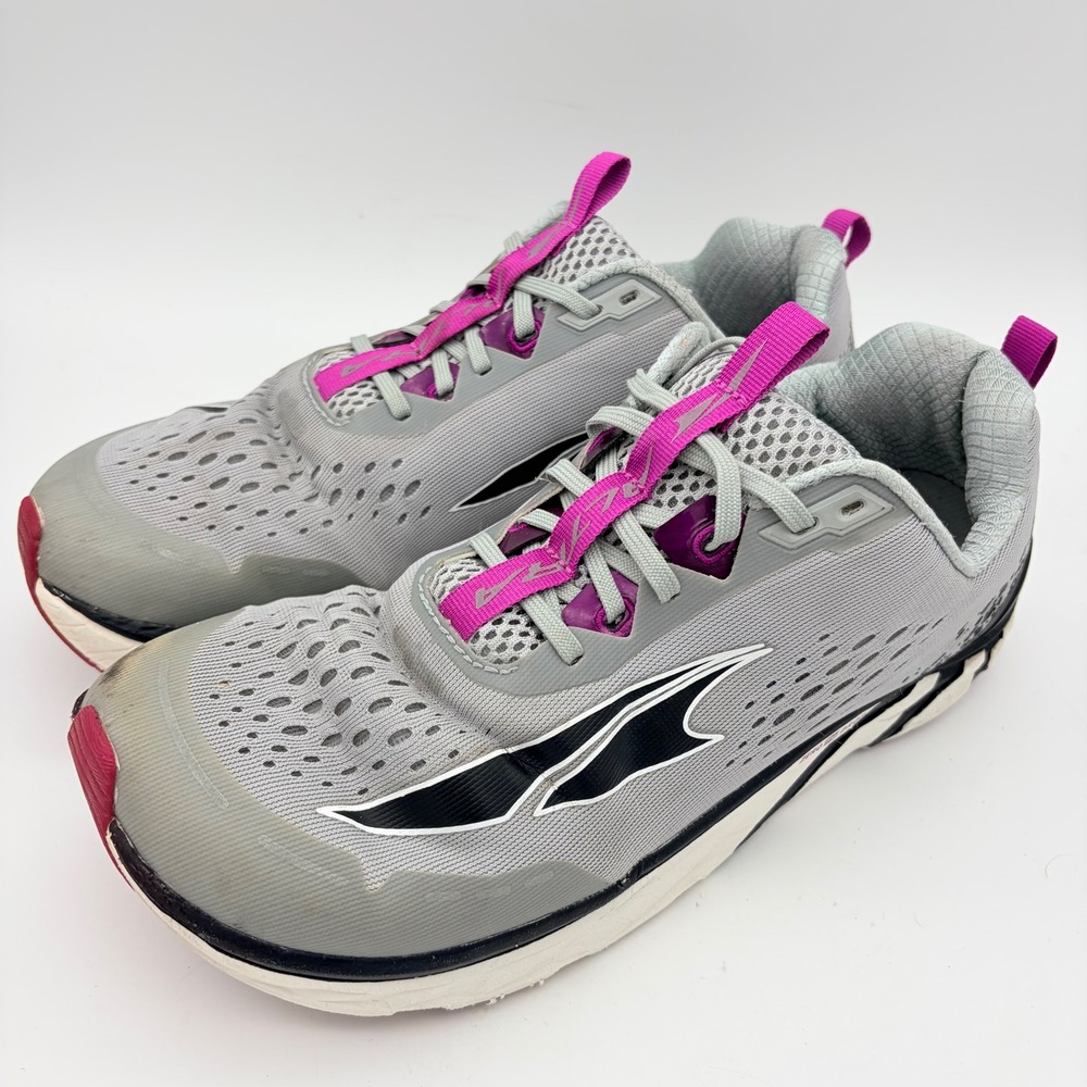 Altra Torin 4 Running Shoes Gray Purple Zero Drop Womens 9.5 EU 41 Road Tech